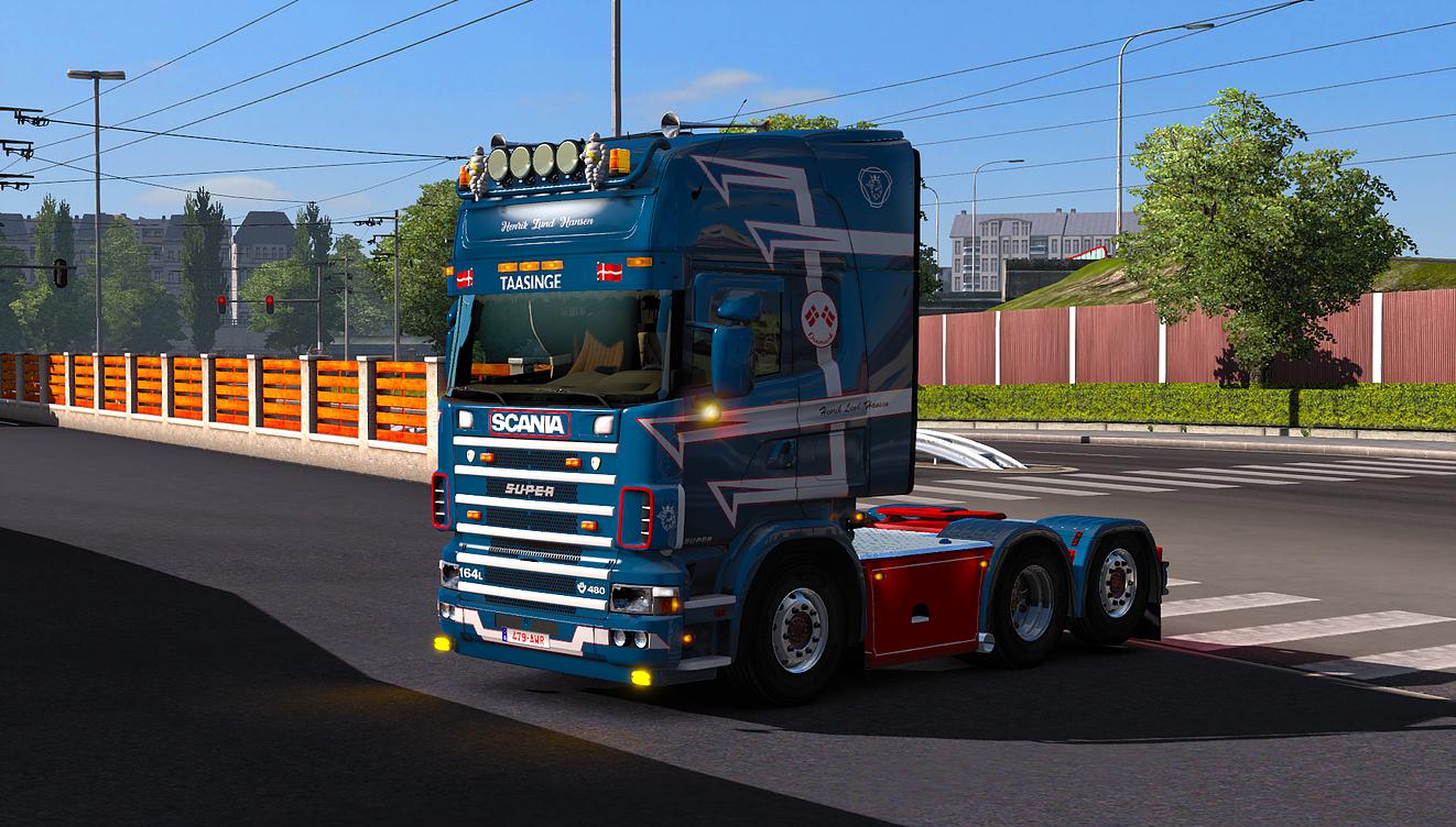 Henrik Lund Hansen Scania 4 Series Rjl Metallic Truck Skin Ets2 Mod 8969