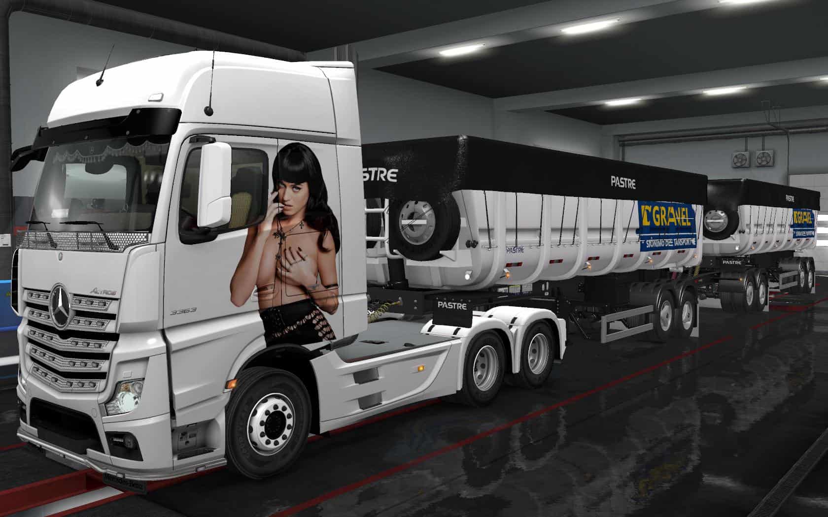 SKIN MERCEDES BENZ ACTROS MP KATY PERRY TRUCK SKIN ETS Mod