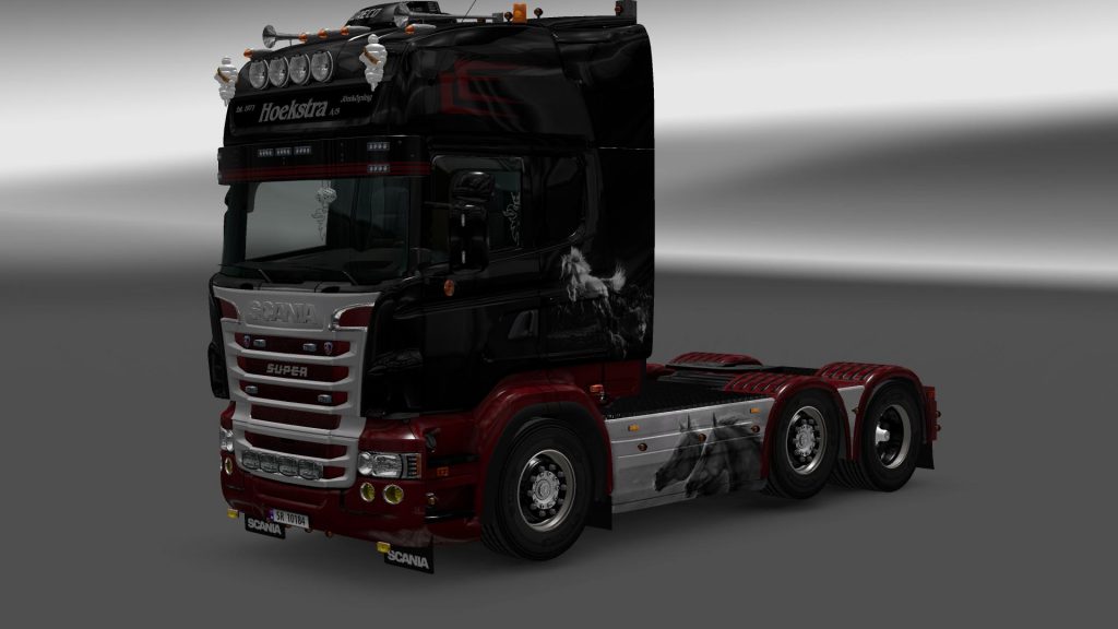 SKIN FOR RLJ'S SCANIA R/S HORSES 1.26.X TRUCK SKIN - ETS2 Mod Download