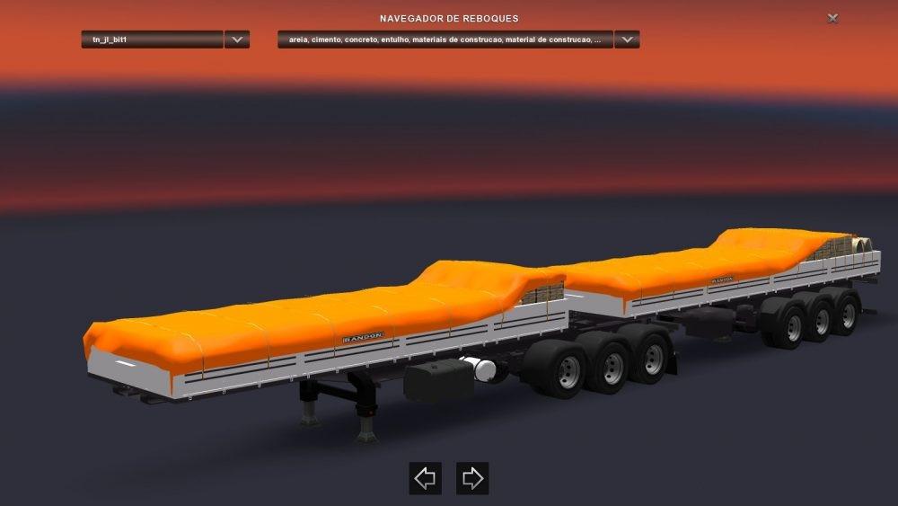 DOUBLE ARTICULATED TRAILER TO TRAFFIC AND CARGO V ETS ETS Mod Download