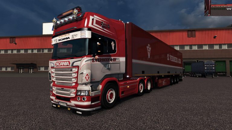 SCANIA RJL VERBEEK TRUCK SKIN V1.28 V1.1 - ETS2 Mod Download