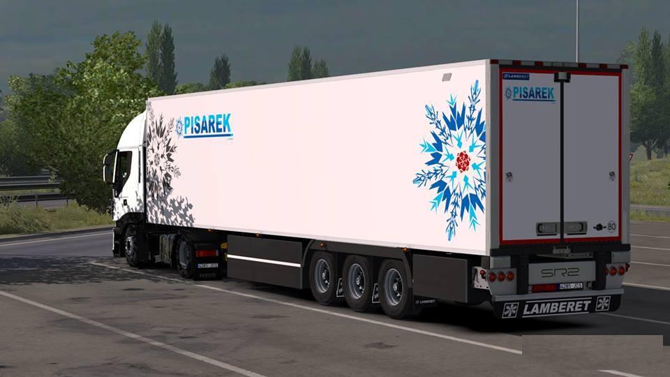 28 1 000. Lamberet sr2. Полуприцеп Lamberet. ETS 2 рефрижераторы. Lamberet sr2 27 2005.