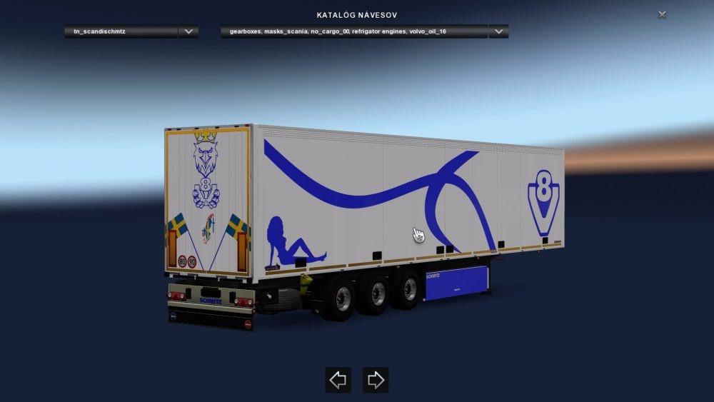 V8 BLUE STYLE TRAILER V1.0 ETS2 - ETS2 Mod Download