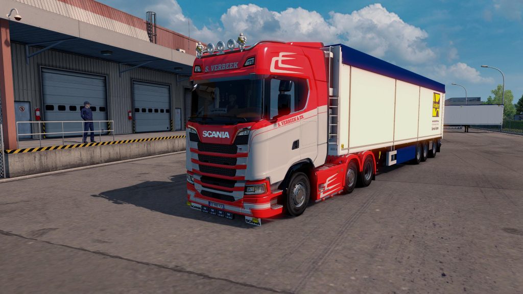 SCANIA S VERBEEK TRUCK SKIN V0.91 - ETS2 Mod Download