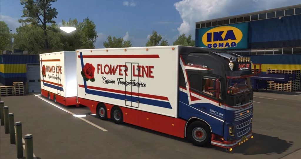 VOLVO FH16 FLOWERLINE 1.30.X TRUCK SKIN - ETS2 Mod