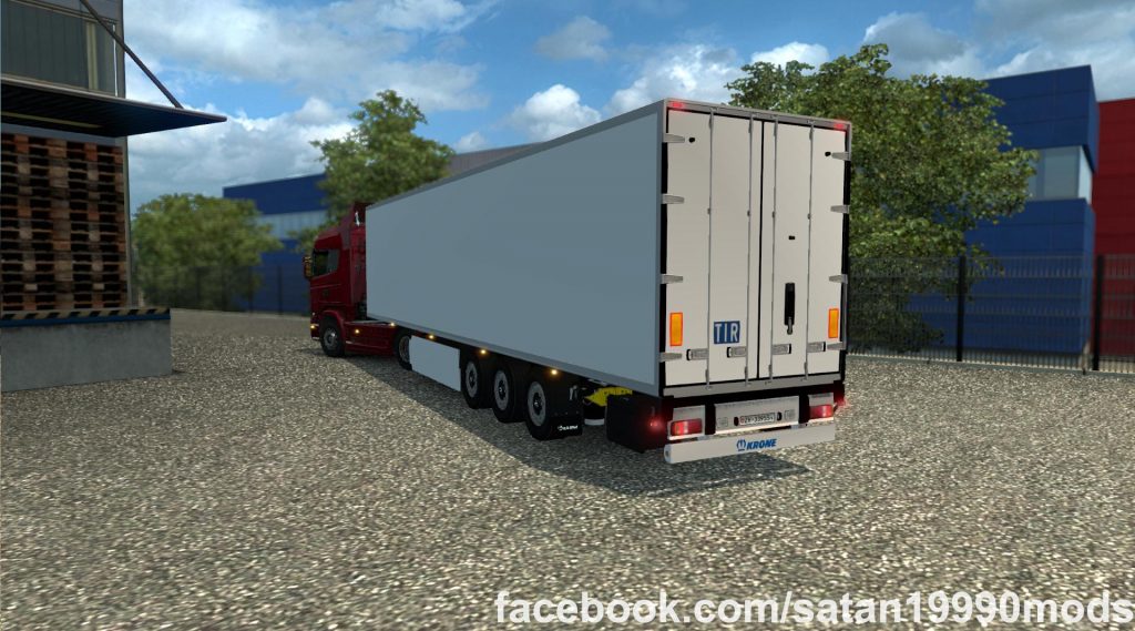 TMP - KRONE COOL LINER SDR 27 2 AXIS V1.2 TRAILER MOD - ETS2 Mod Download