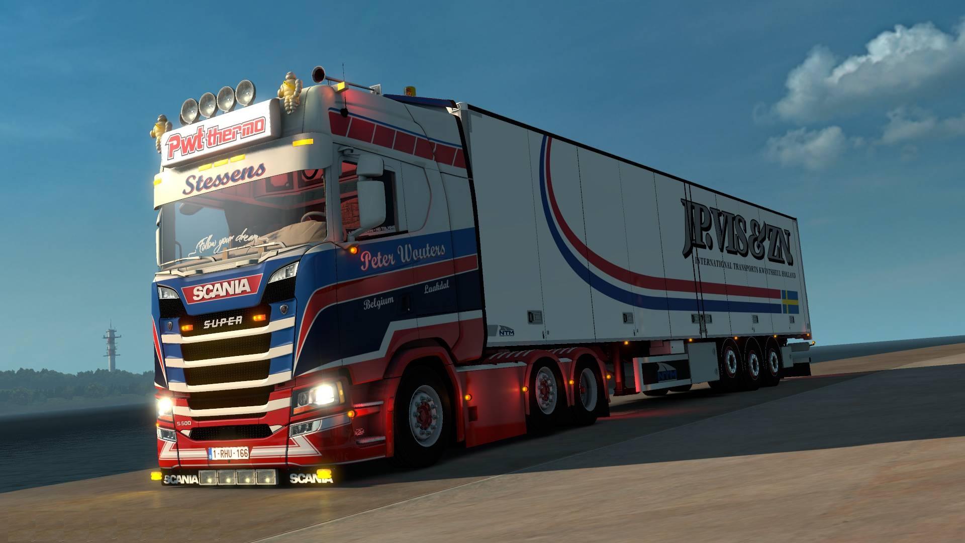 SCANIA PWT THERMO STESSENS & TRAILER – 1.32.X TRUCK - ETS2 Mod Download