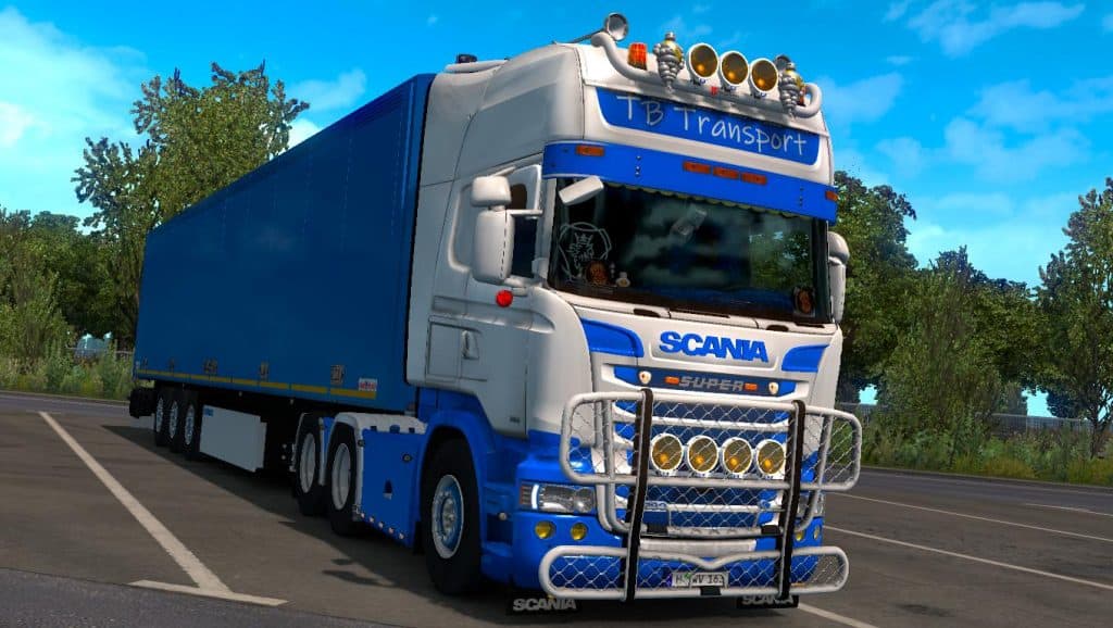 TB TRANSPORT SKIN V1.0.0 ETS2 - ETS2 Mod Download