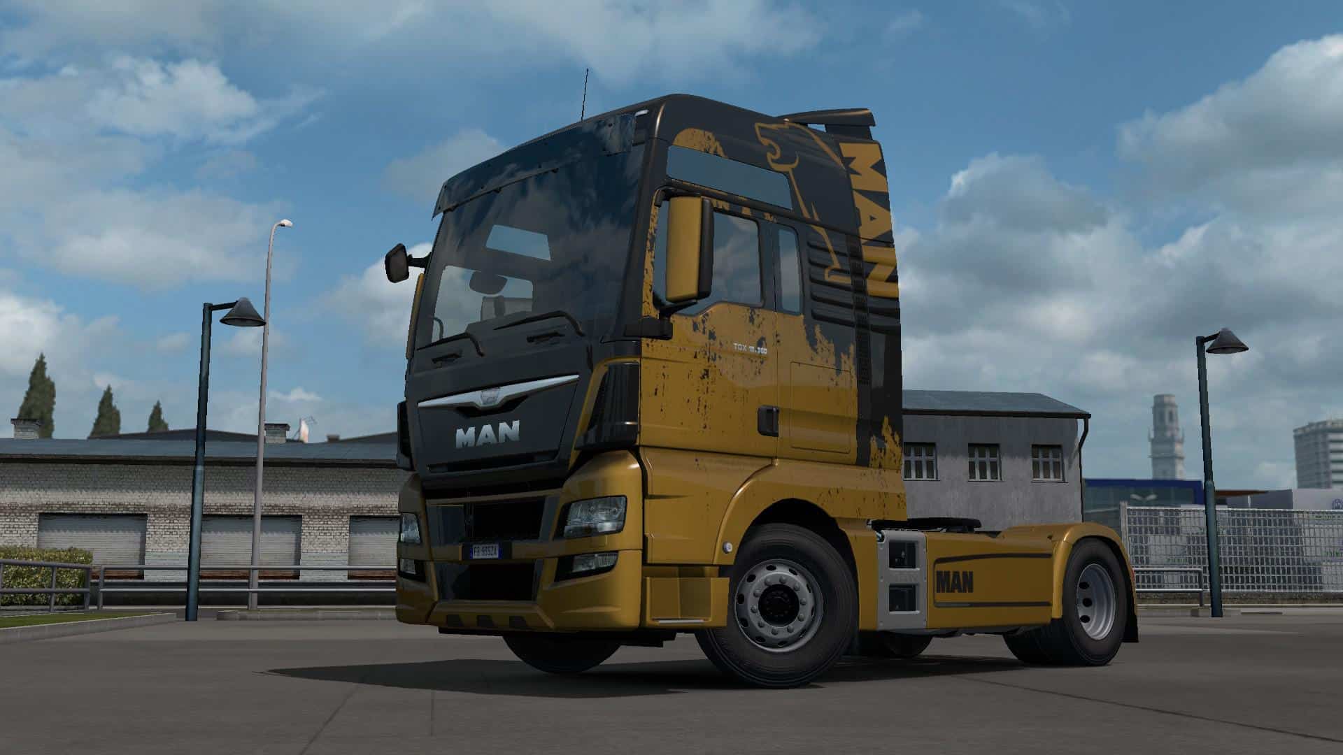 MAN TGX EURO 6 LION TRUCK SKIN 1.34.X ETS2 - ETS2 Mod