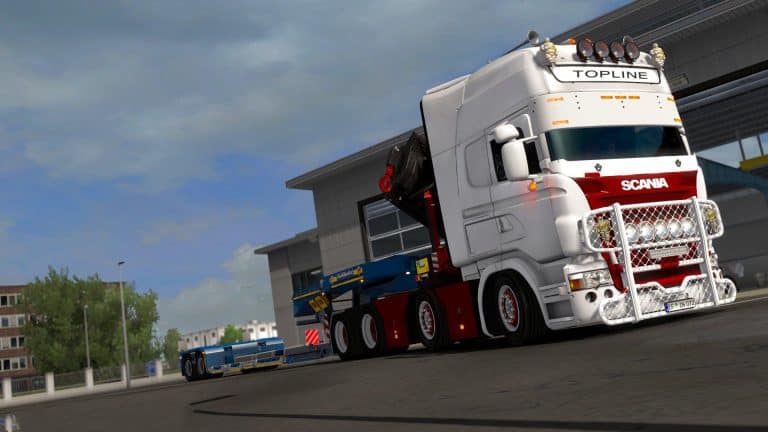 SCANIA RJL CRANE V2.0 TRUCK - ETS2 Mod